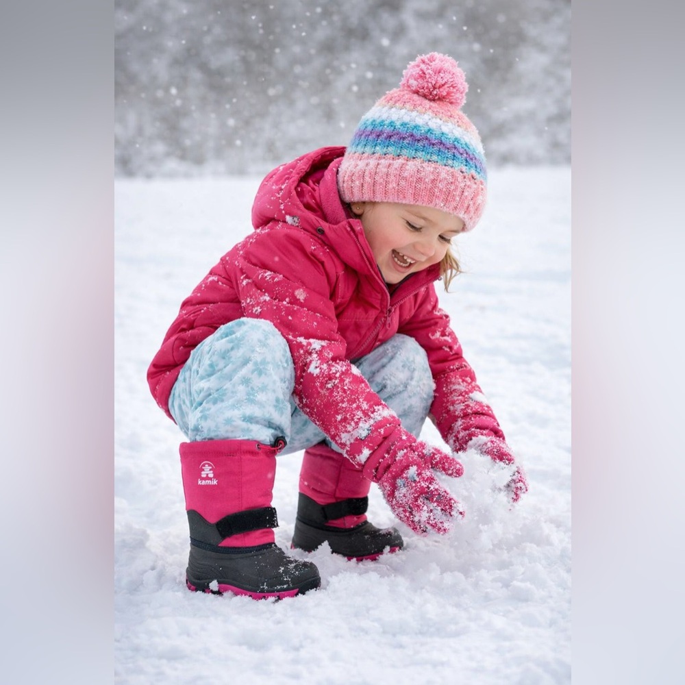 Kamik Youth Waterproof Adjustable Winter Snow Boots (Boots Only)